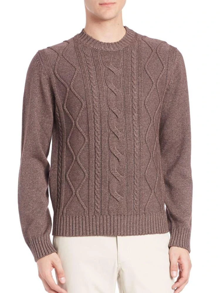 商品Saks Fifth Avenue|COLLECTION Cable-Knit Silk & Cashmere Sweater,价格¥1493,第1张图片