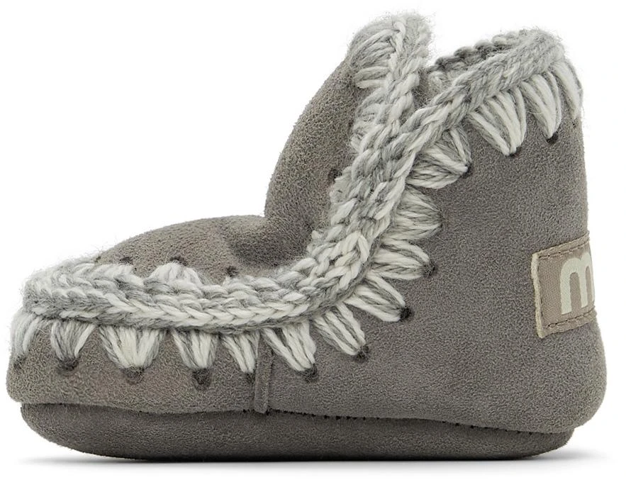 商品Mou|Baby Grey Suede Pre-Walkers,价格¥321,第3张图片详细描述