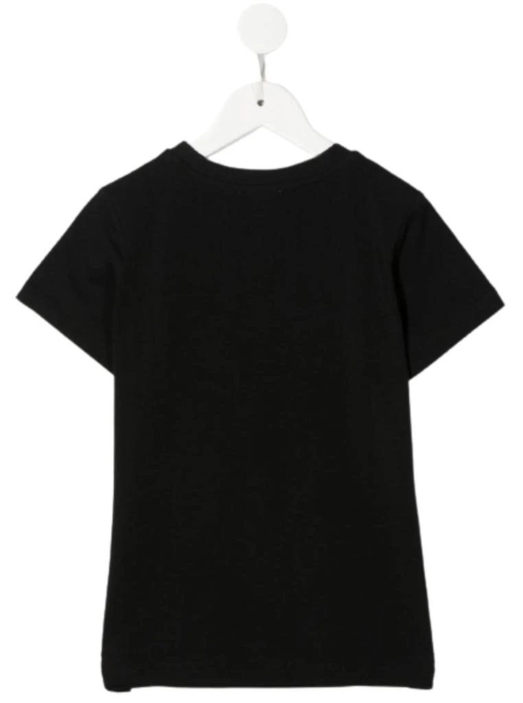 商品Moschino|Black Cotton T-shirt With Multicolor Teddy Bear Print Girl  Kids,价格¥752,第4张图片详细描述