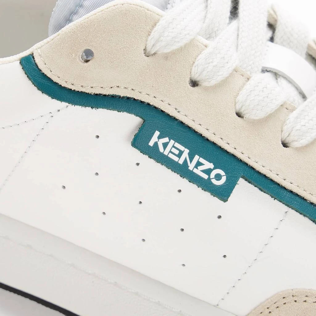 商品Kenzo|KENZO MEN'S KOURT 80 LEATHER CUPSOLE TRAINERS - WHITE,价格¥1261,第4张图片详细描述