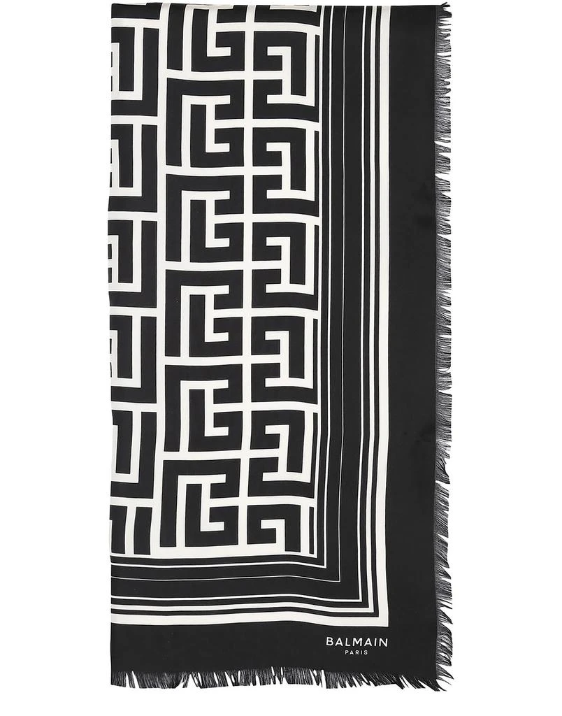 商品Balmain|真丝交织字母围巾,价格¥5217,第1张图片