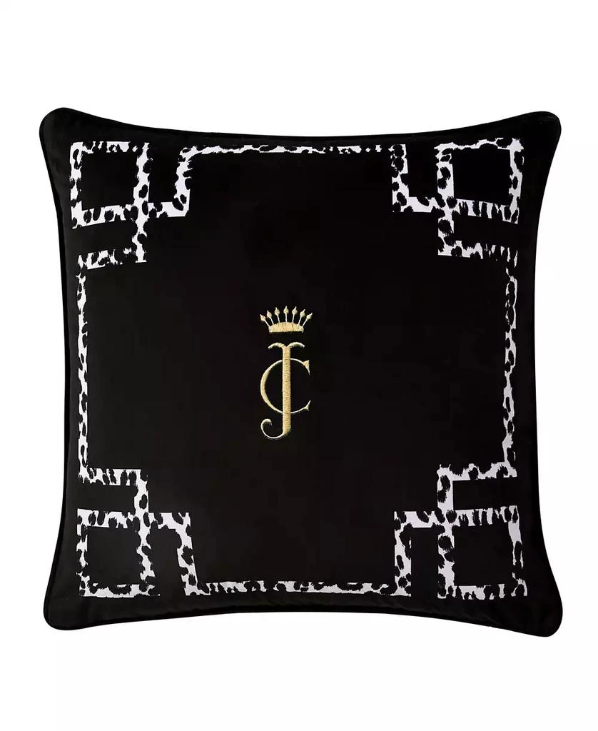 商品Juicy Couture|Lattice Embroidered Velvet Decorative Pillow, 20" x 20",价格¥260,第1张图片