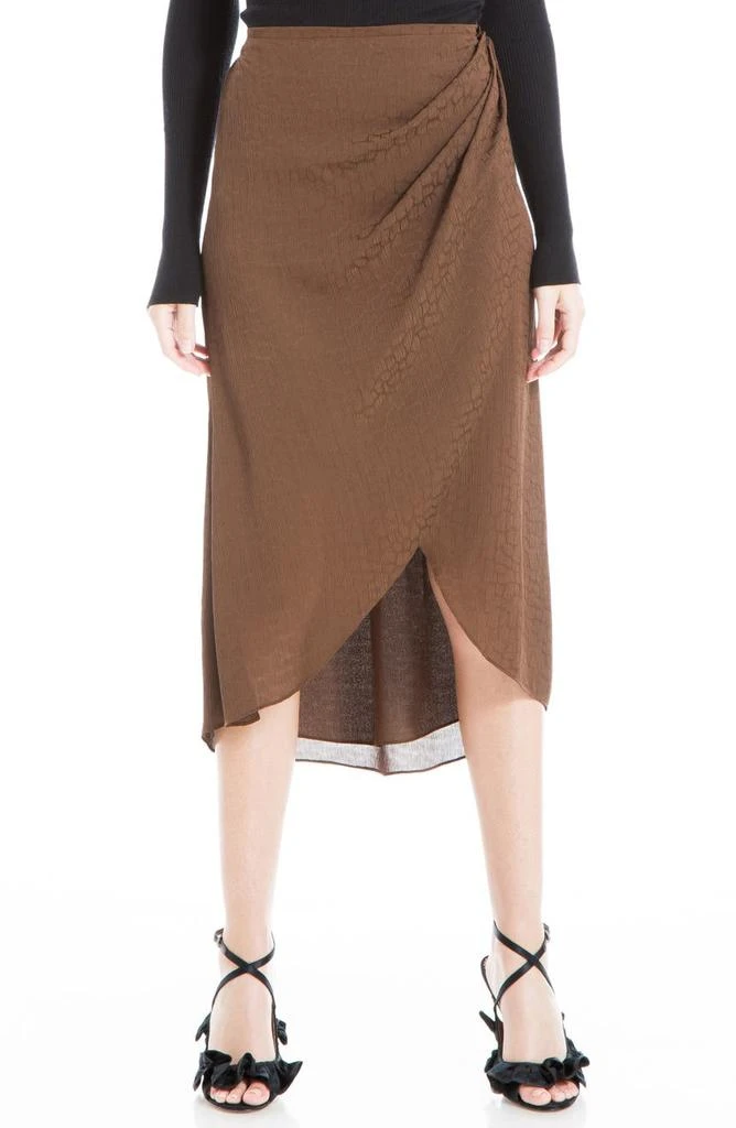 商品MAXSTUDIO|Satin Jacquard Midi Skirt,价格¥263,第1张图片