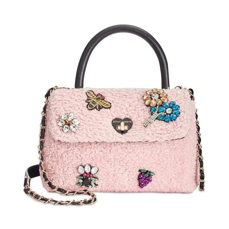 商品Betsey Johnson|Embellished Bouclé Small Top-Handle Bag,价格¥480,第1张图片