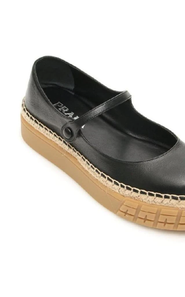 商品Prada|Platform Mary Janes Leather Shoes,价格¥6998,第5张图片详细描述