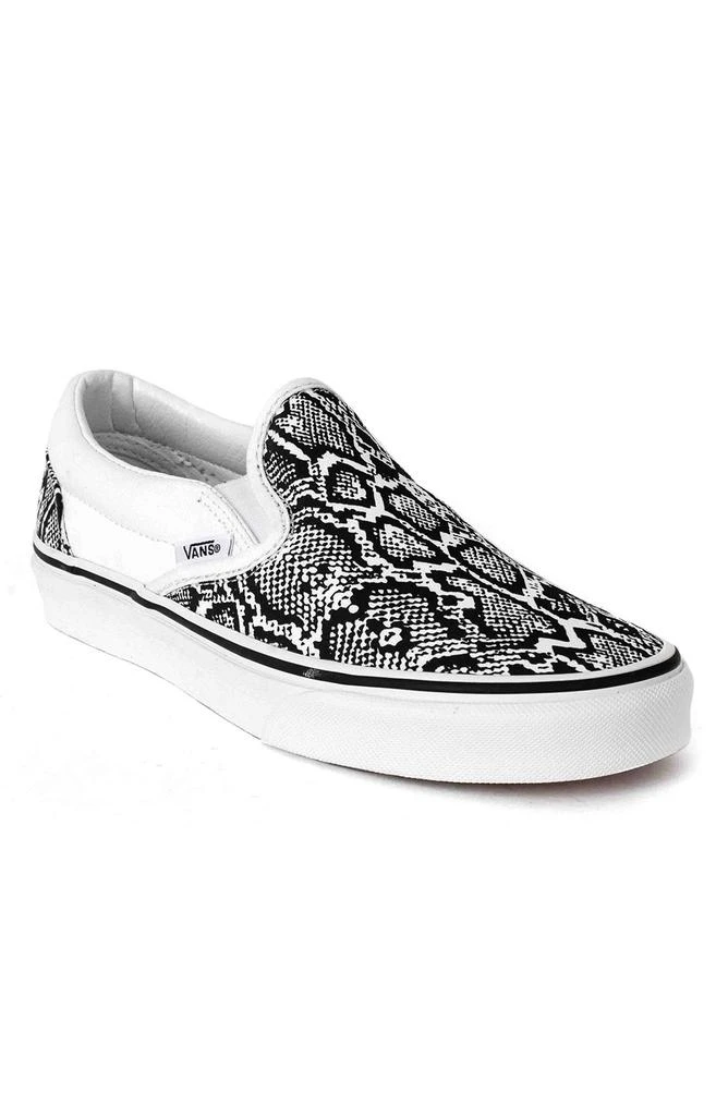 商品Vans|(U38WTQ) Python Classic Slip-On Shoe - White/True White,价格¥271,第3张图片详细描述