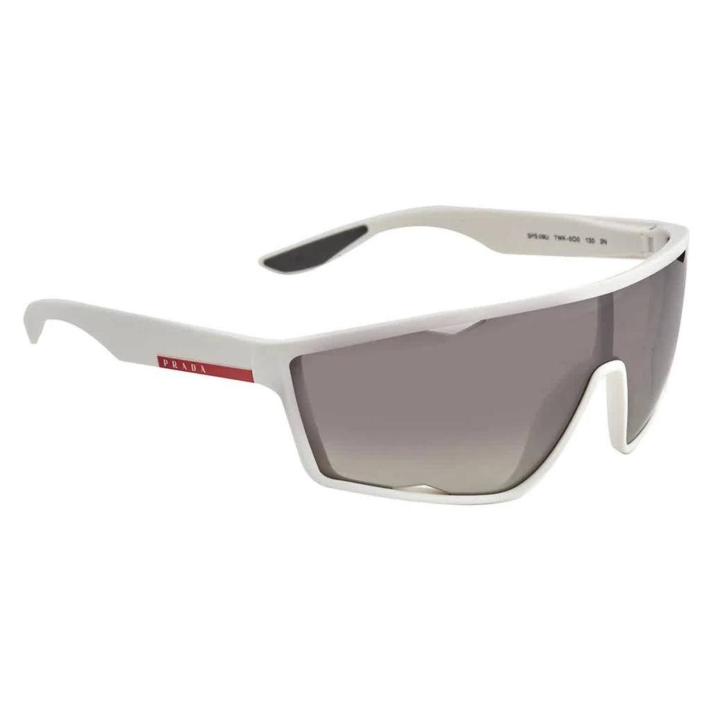 商品Prada|Prada Linea Rossa Grey Shield Mens Sunglasses PS 09US TWK5O0 40,价格¥884,第1张图片