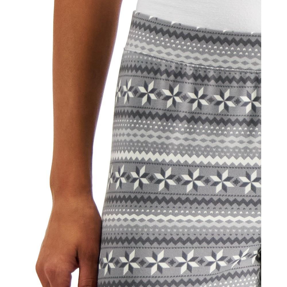 商品Style & Co|Women's Fair-Isle-Print Fleece Leggings, Created for Macy's,价格¥213,第6张图片详细描述