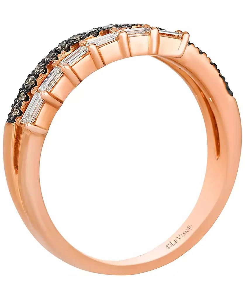 商品Le Vian|Vanilla Diamond (0.19 ct. t.w.) and Chocolate Diamond (0.23 ct. t.w.) Ring in 14K Strawberry Gold,价格¥19538,第2张图片详细描述