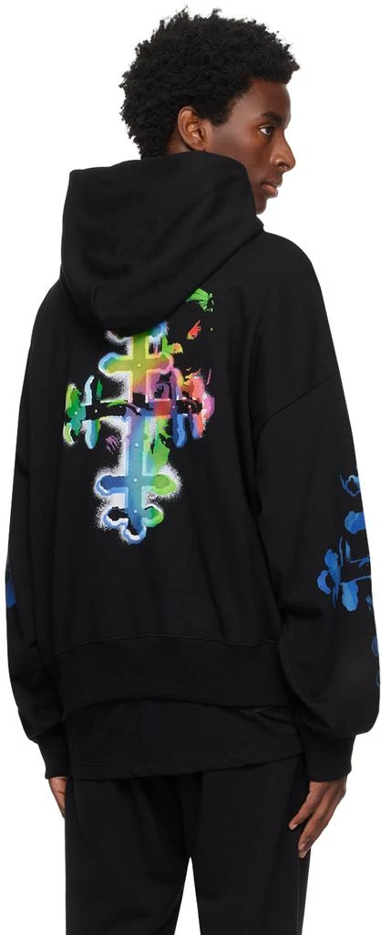 商品We11done|Black Printed Hoodie,价格¥4462,第3张图片详细描述