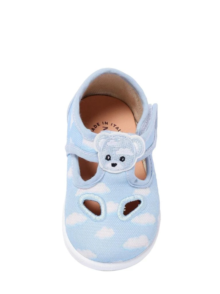 商品MONNALISA|Printed Canvas Sandals W/ Teddy Bear,价格¥333,第1张图片详细描述