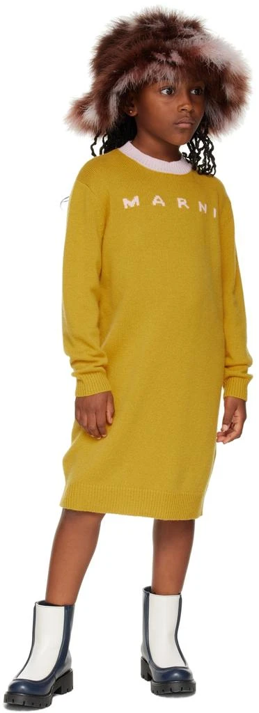 商品Marni|Kids Yellow Logo Dress,价格¥1320,第4张图片详细描述