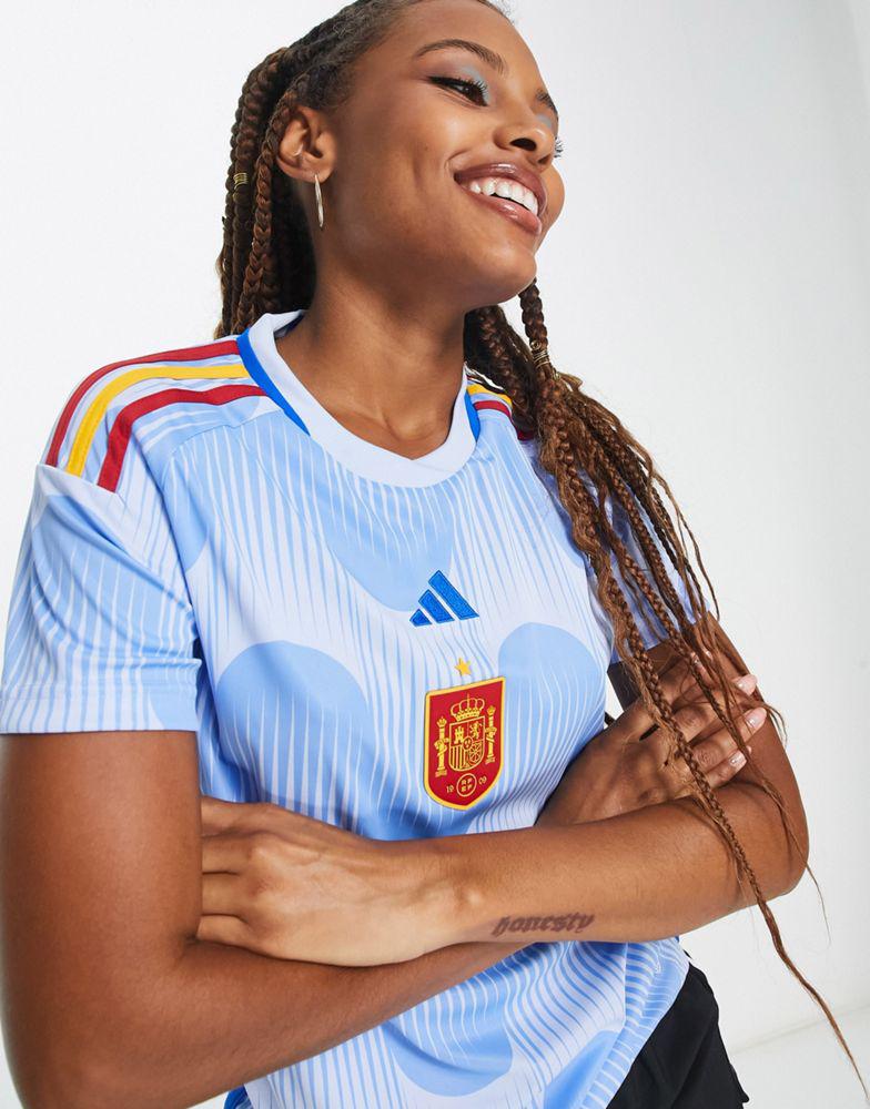 adidas Football Spain World Cup 2022 away shirt in blue商品第4张图片规格展示