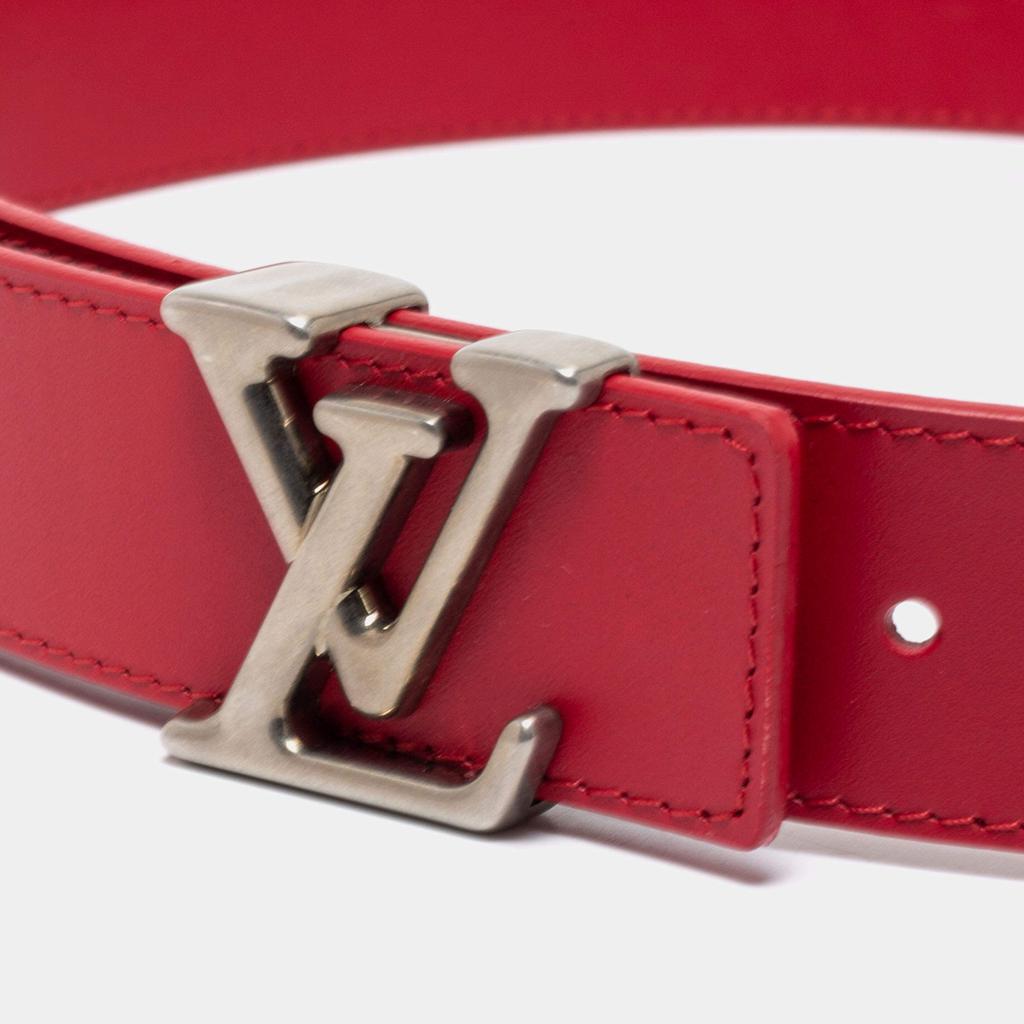 Louis Vuitton Red Leather New Wave Belt 85CM商品第2张图片规格展示