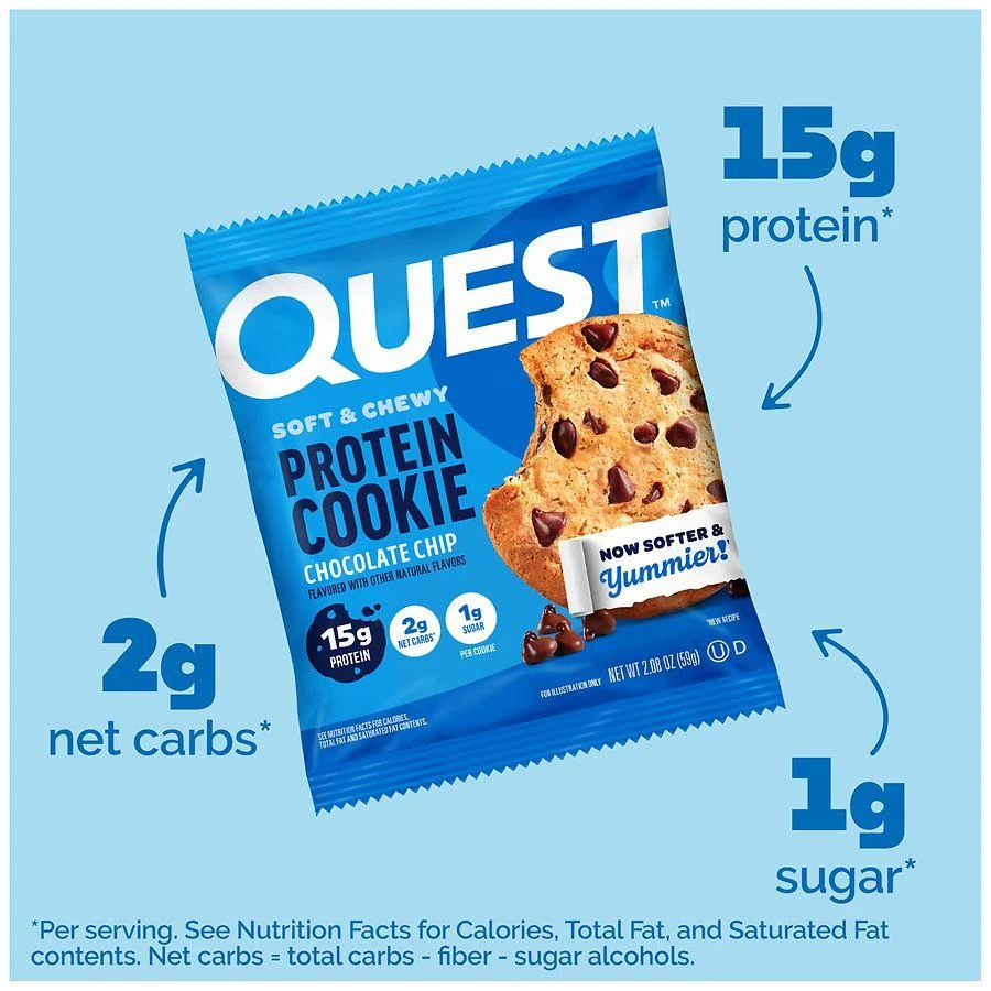 商品Quest Nutrition|Protein Cookie Chocolate Chip,价格¥22,第5张图片详细描述