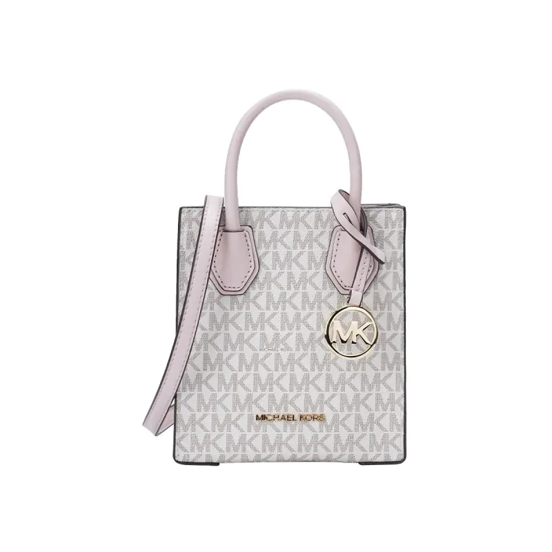 商品Michael Kors|【包邮包税】Michael Kors 超小号MK女包PVC印花女士单肩斜挎琴谱包 香港直邮,价格¥475,第1张图片