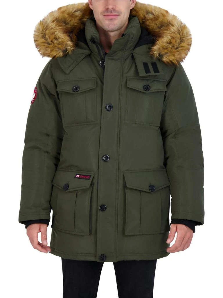 Mens Faux Fur Heavyweight Parka Coat 商品