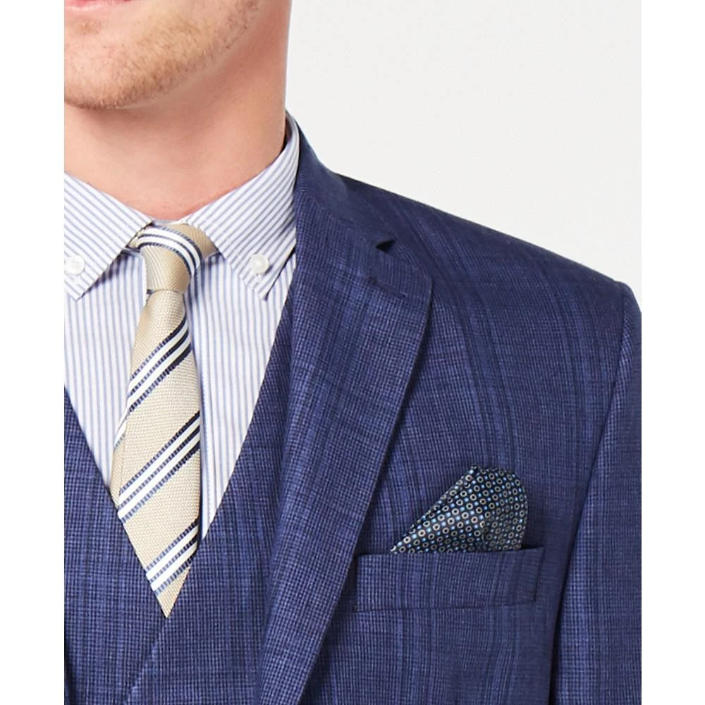Men's Classic-Fit UltraFlex Stretch Blue Plaid Suit Jacket 商品