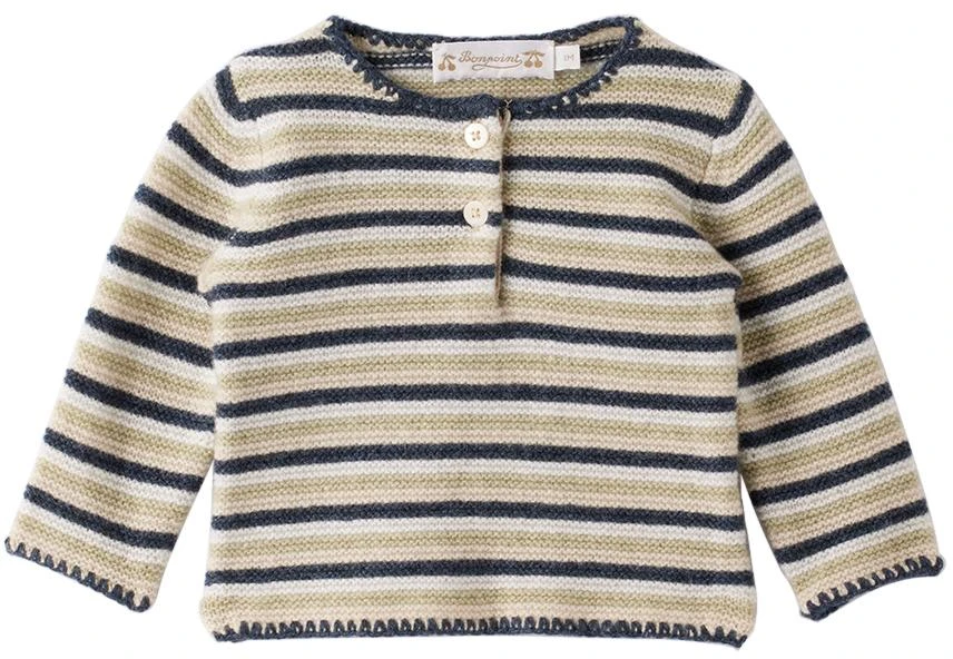 商品Bonpoint|Baby Navy Bocar Sweater & Leggings Set,价格¥567,第2张图片详细描述
