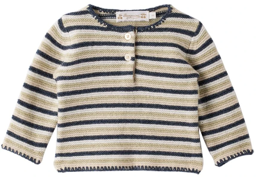 商品Bonpoint|Baby Navy Bocar Sweater & Leggings Set,价格¥598,第2张图片详细描述