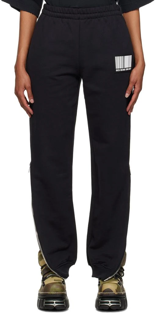 商品VTMNTS|Black & White Big Barcode Lounge Pants,价格¥3405,第1张图片