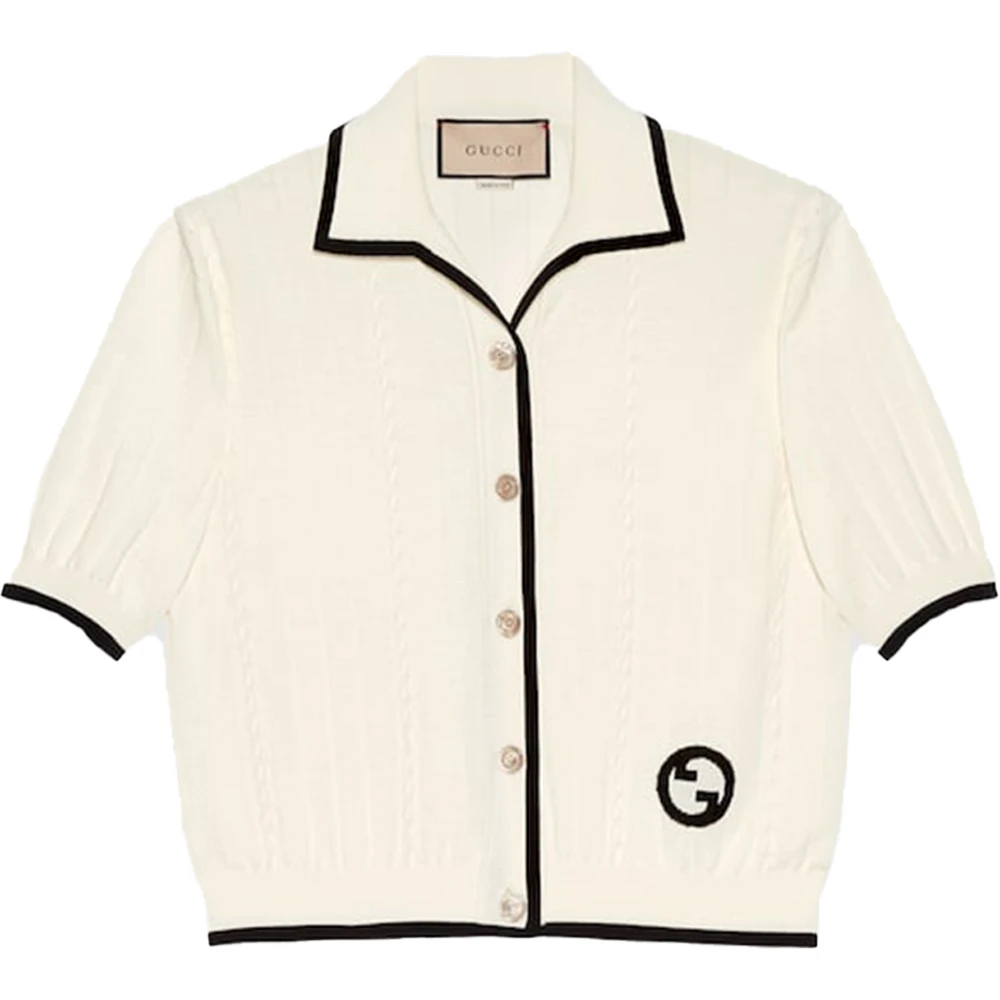商品[国内直发] Gucci|GUCCI 米白色女士针织衫/毛衣 748870-XKDGJ-9207,价格¥10860,第1张图片