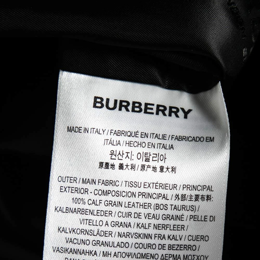 Burberry Black Leather Step Through Pencil Skirt S 商品