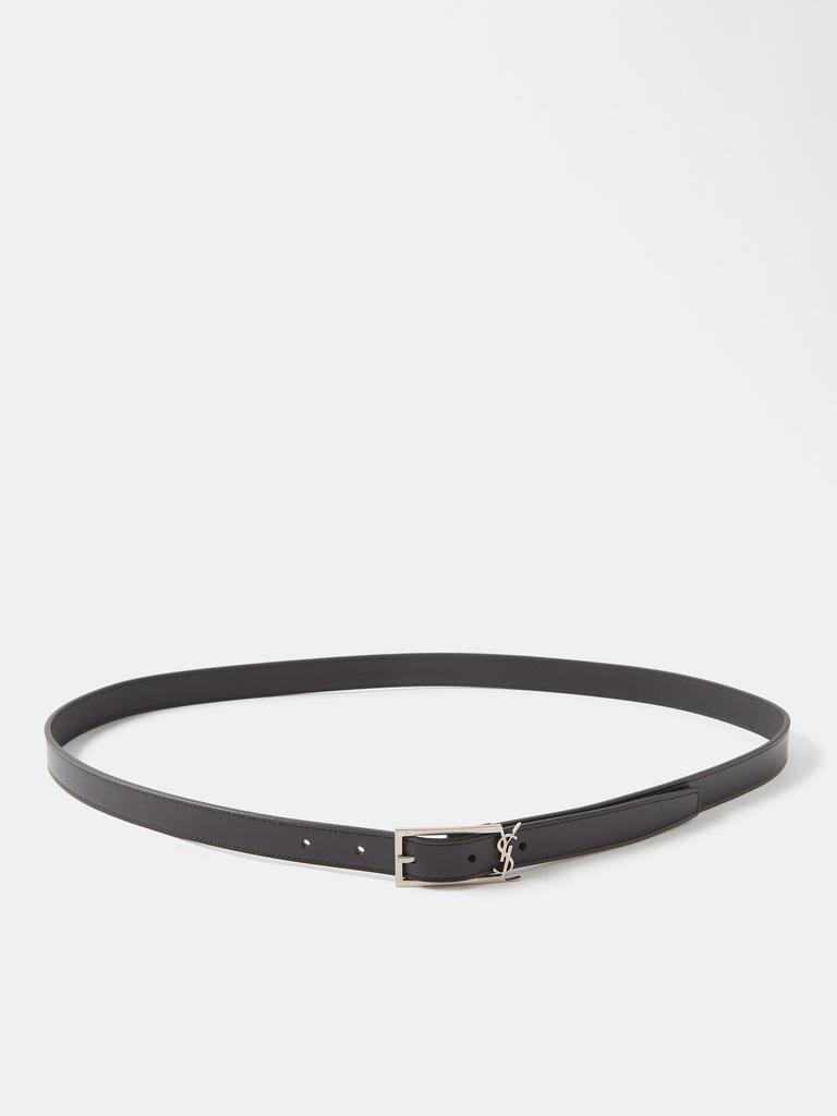 商品Yves Saint Laurent|YSL-plaque leather belt,价格¥2881,第5张图片详细描述