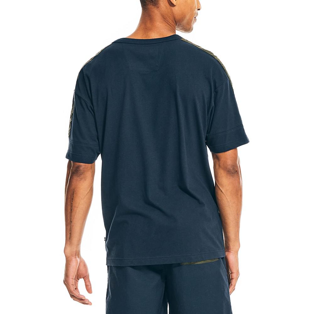 Men's Relaxed-Fit Mixed Media Pocket T-Shirt商品第2张图片规格展示
