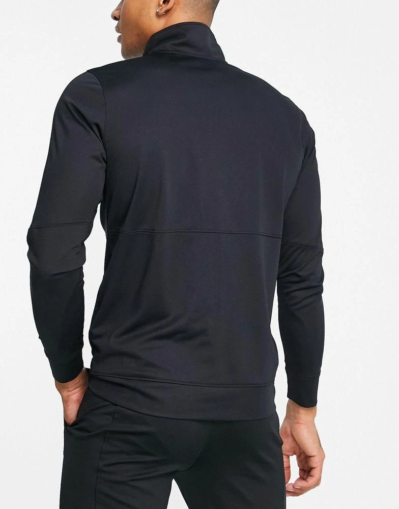 商品Under Armour|Under Armour pique track jacket in black,价格¥323,第3张图片详细描述
