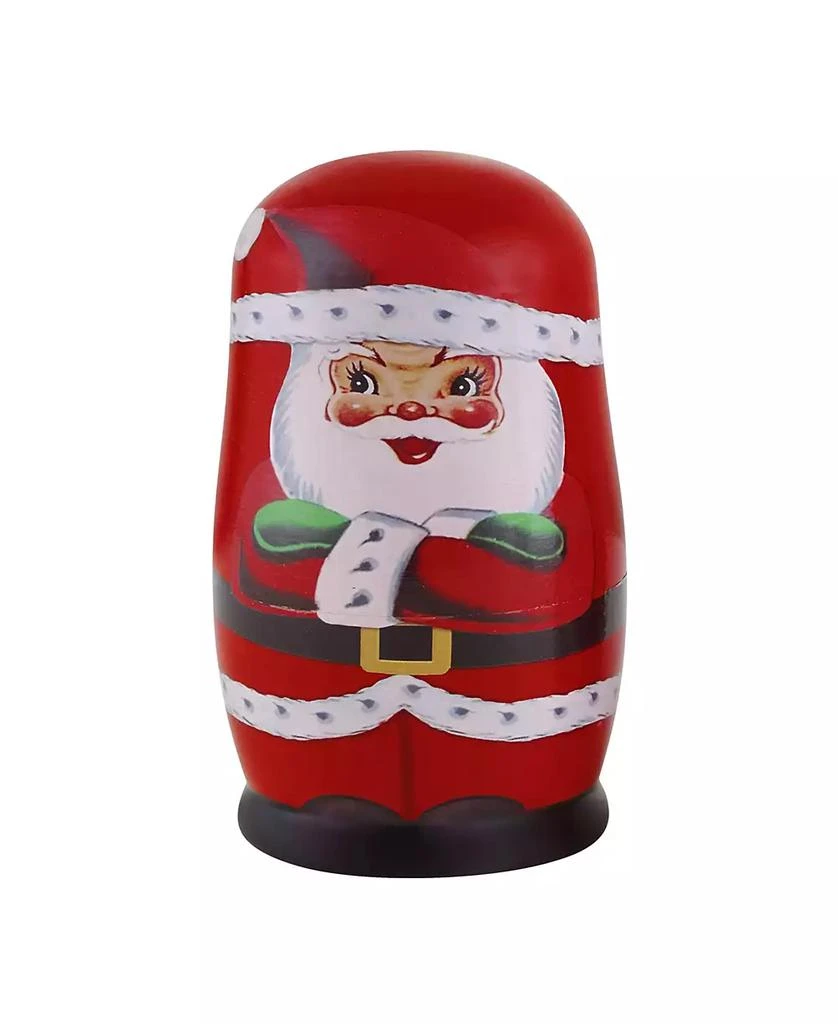 商品Mr. Christmas|Santa and North Pole Pals Nesting Wooden Christmas Figurines, Set of 5,价格¥258,第5张图片详细描述