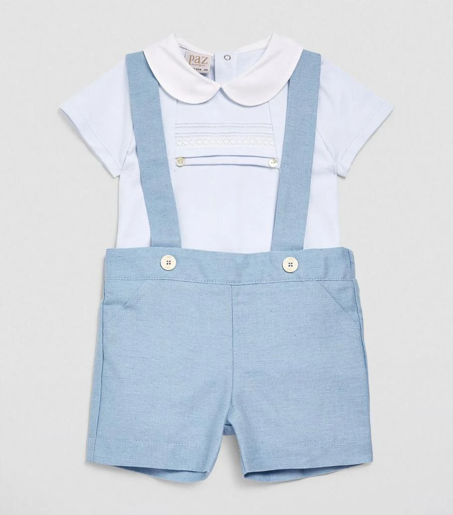 商品Paz Rodriguez|Cotton Jersey Playsuit (0-12 Months),价格¥413,第2张图片详细描述