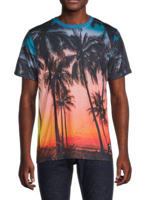 Tropical-Print T-Shirt商品第1张图片规格展示