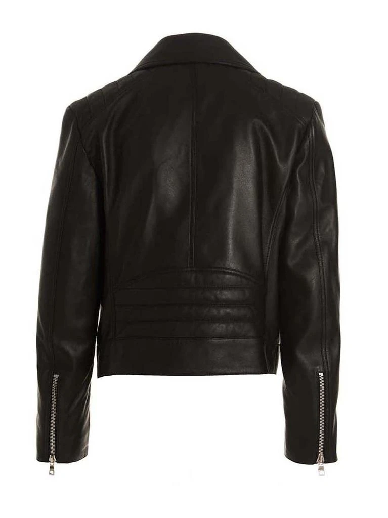 商品Balmain|BALMAIN Leather biker jacket,价格¥11241,第3张图片详细描述