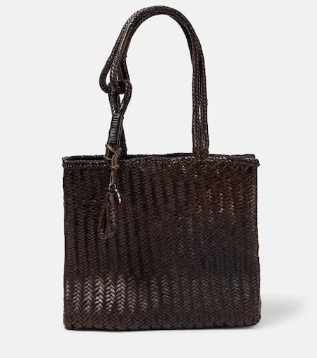 商品Lemaire|M号锯齿花纹皮革托特包,价格¥8261,第1张图片