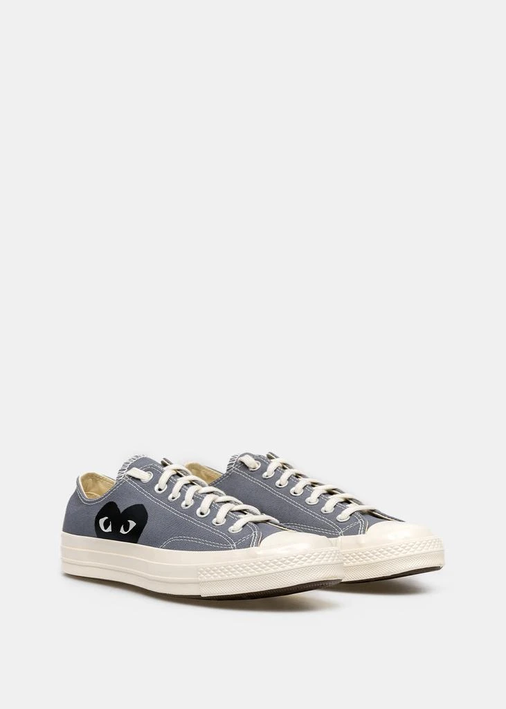 商品Comme des Garcons|COMME DES GARCONS PLAY Grey Converse Black Heart Chuck 70 Sneakers,价格¥689,第3张图片详细描述