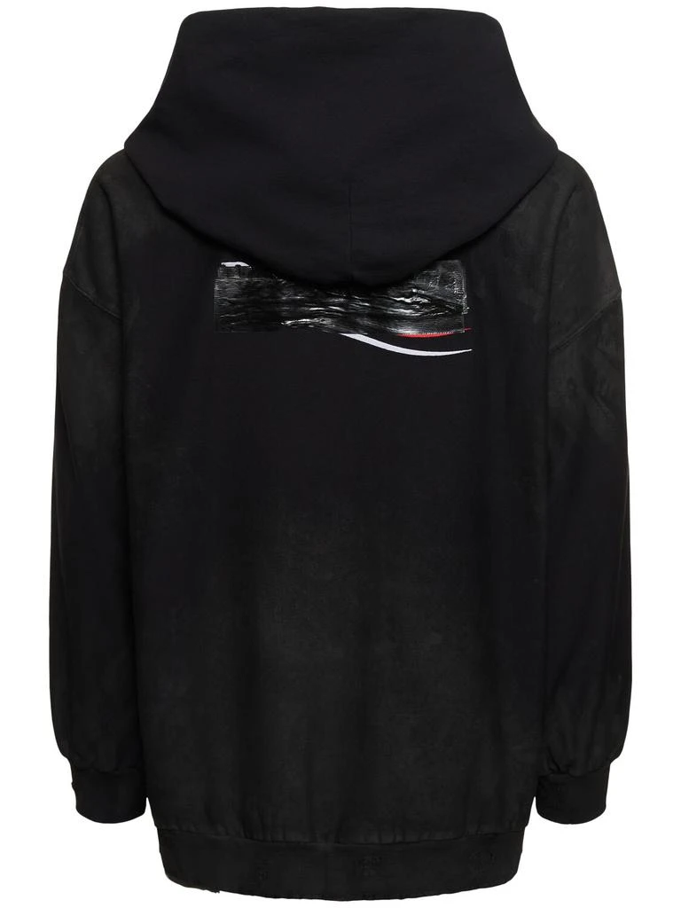商品Balenciaga|Vintage Effect Cotton Sweatshirt Hoodie,价格¥9667,第4张图片详细描述