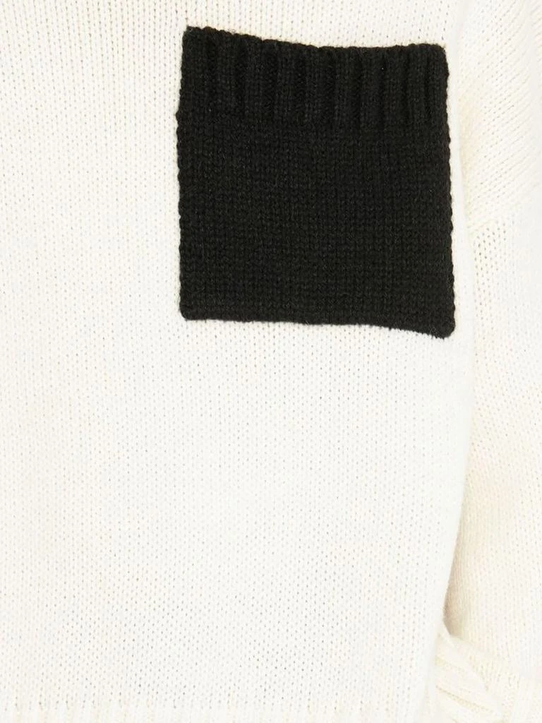 商品JW Anderson|J.W. Anderson White Wool-blend Jumper,价格¥3112,第3张图片详细描述