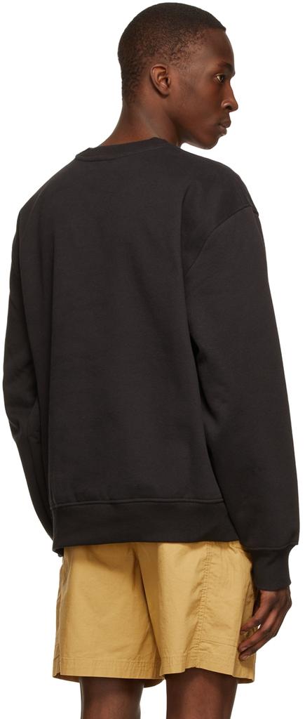 Black Cotton Sweatshirt商品第3张图片规格展示