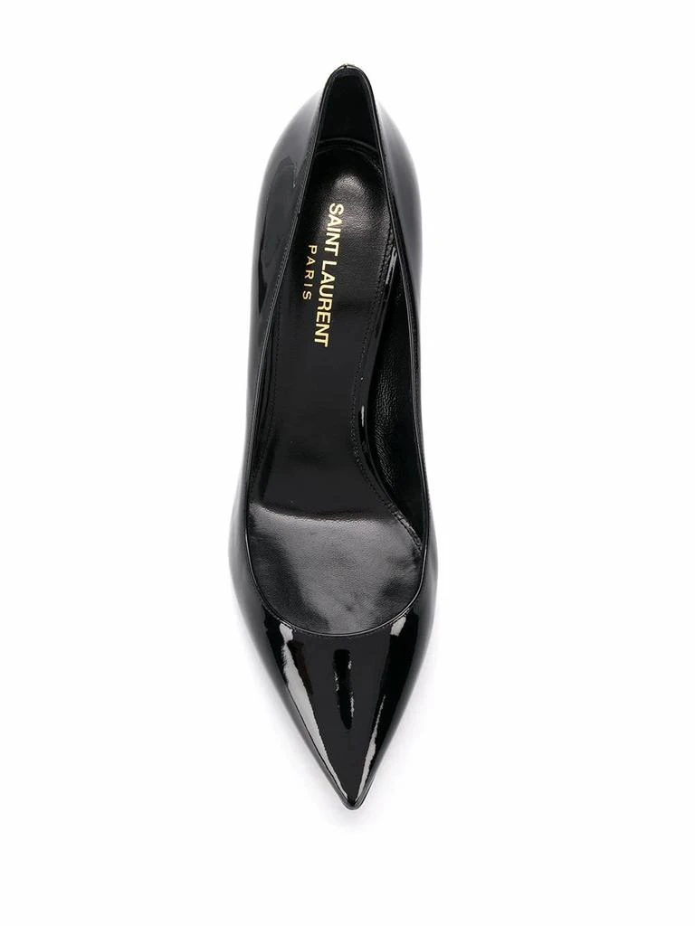 商品Yves Saint Laurent|Saint l au rent women's black leather pumps,价格¥6926,第4张图片详细描述