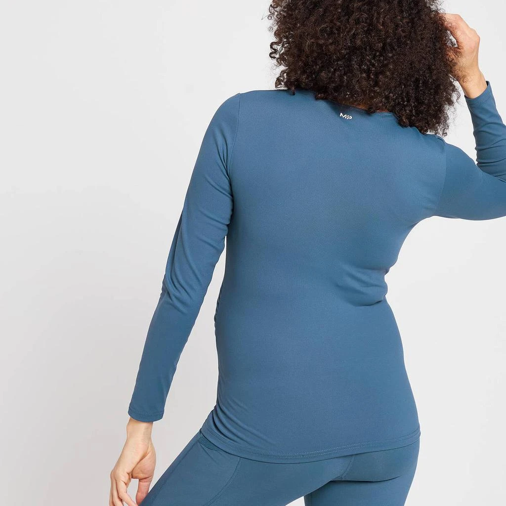 商品Myprotein|MP Women's Power Maternity Long Sleeve Top - Dust Blue,价格¥105,第3张图片详细描述