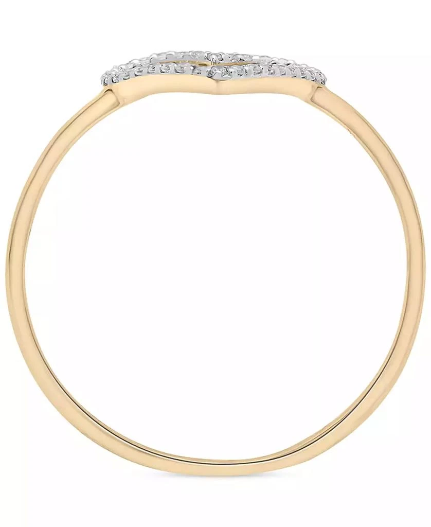 商品Wrapped|Diamond Open Heart Ring (1/20 ct. t.w.) in 10k Gold, Created for Macy's,价格¥1962,第4张图片详细描述