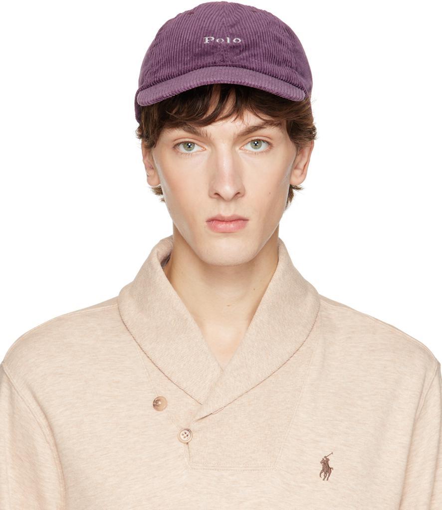 商品Ralph Lauren|Purple Embroidered Cap,价格¥261,第1张图片