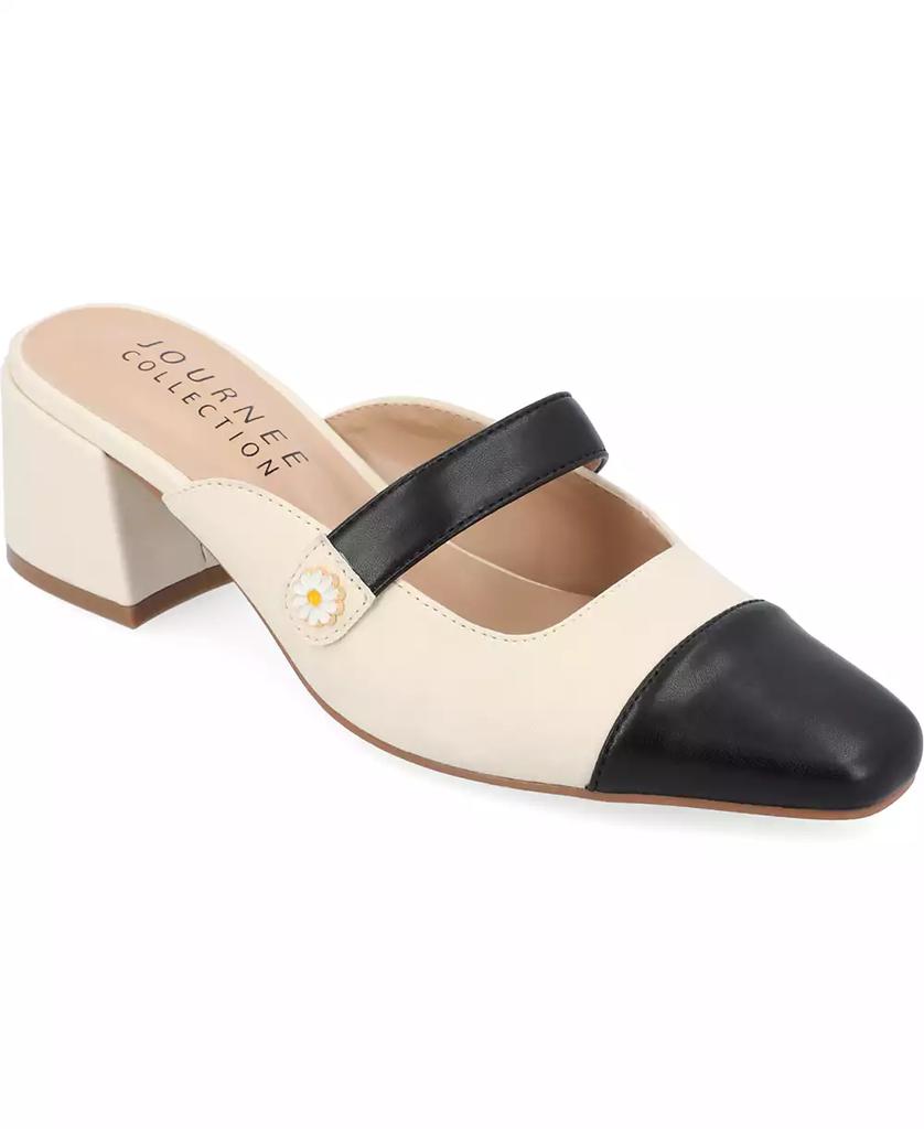 Journee Collection | Women's Dalla Block Heel Mary Jane Mules 231.36元 商品图片