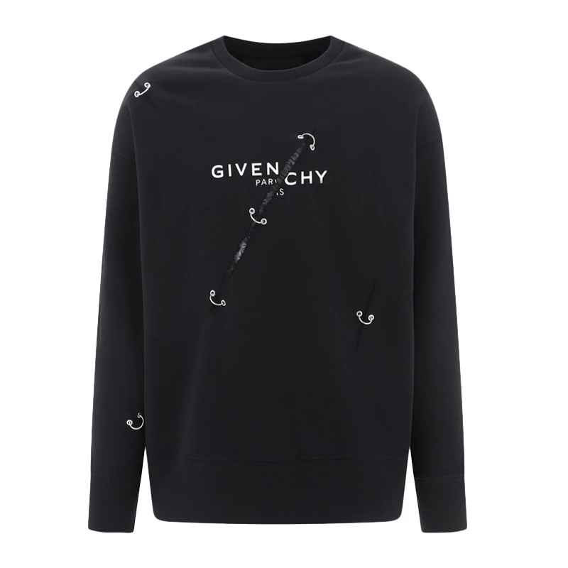 商品[国内直发] Givenchy|GIVENCHY 男士黑色卫衣/帽衫 BMJ0B83Y69-001,价格¥6985,第1张图片