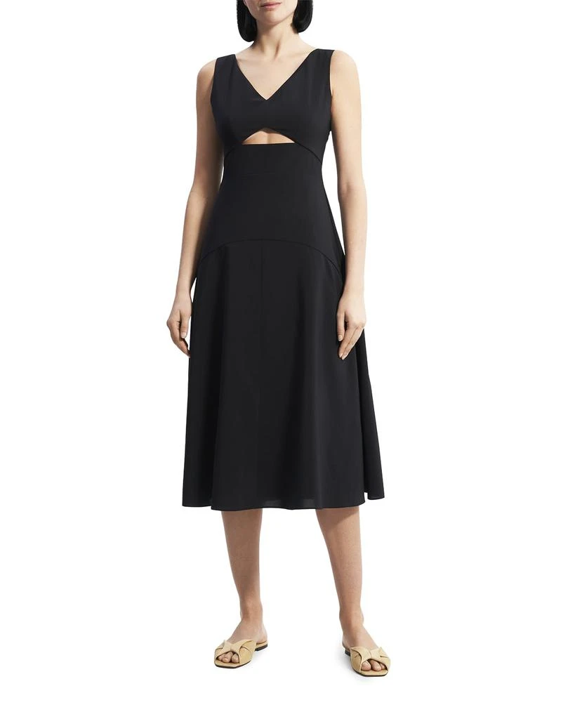 商品Theory|Sleeveless Cutout Midi Dress,价格¥605,第1张图片