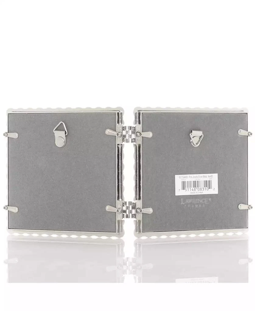 商品Lawrence Frames|Metal Sparkle Double Frame, 4" x 4",价格¥201,第3张图片详细描述