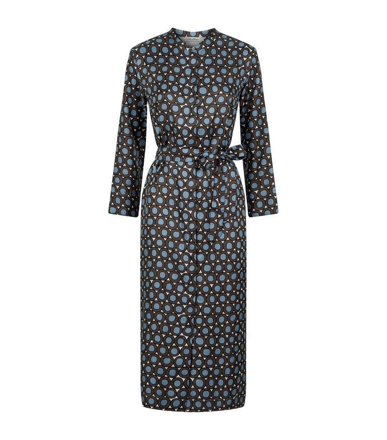 商品Max Mara|Silk Geometric Shirt Dress,价格¥4691,第1张图片