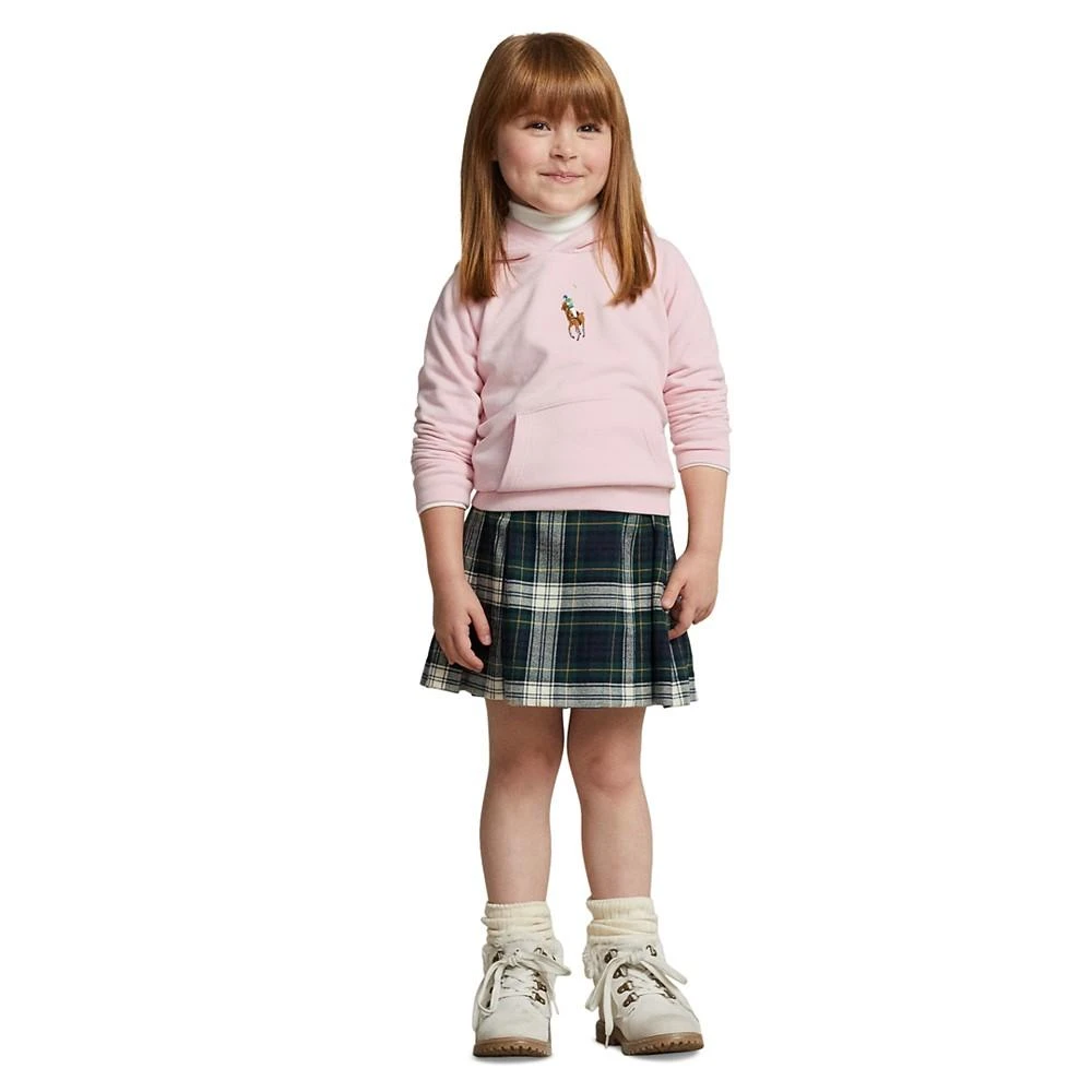 商品Ralph Lauren|Toddler and Little Girls Big Pony Fleece Hoodie Sweatshirt,价格¥273,第4张图片详细描述