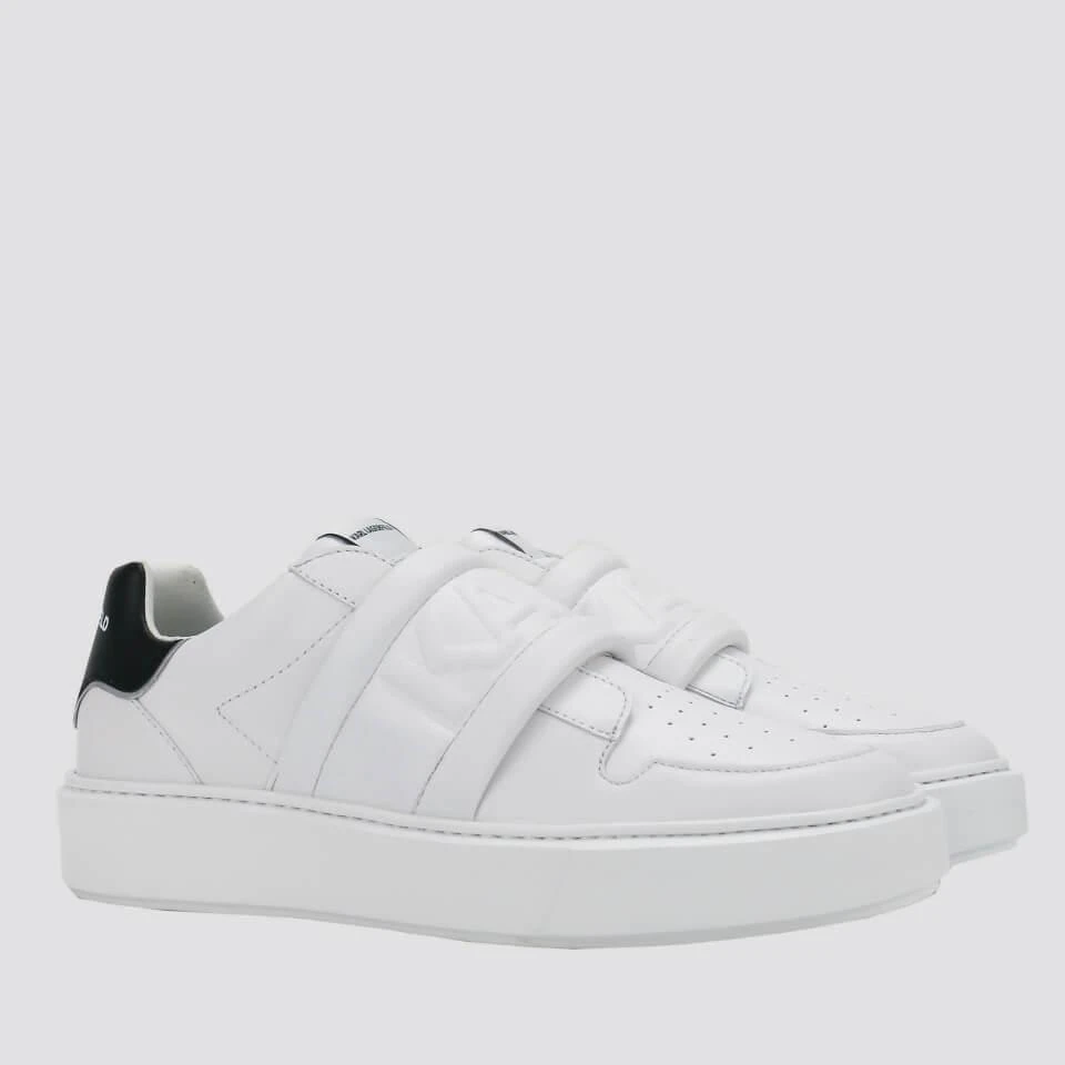 商品Karl Lagerfeld Paris|KARL LAGERFELD PUFFA STRAP LEATHERTRAINERS,价格¥389,第2张图片详细描述